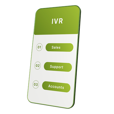 Welcome greeting and IVR phone menu